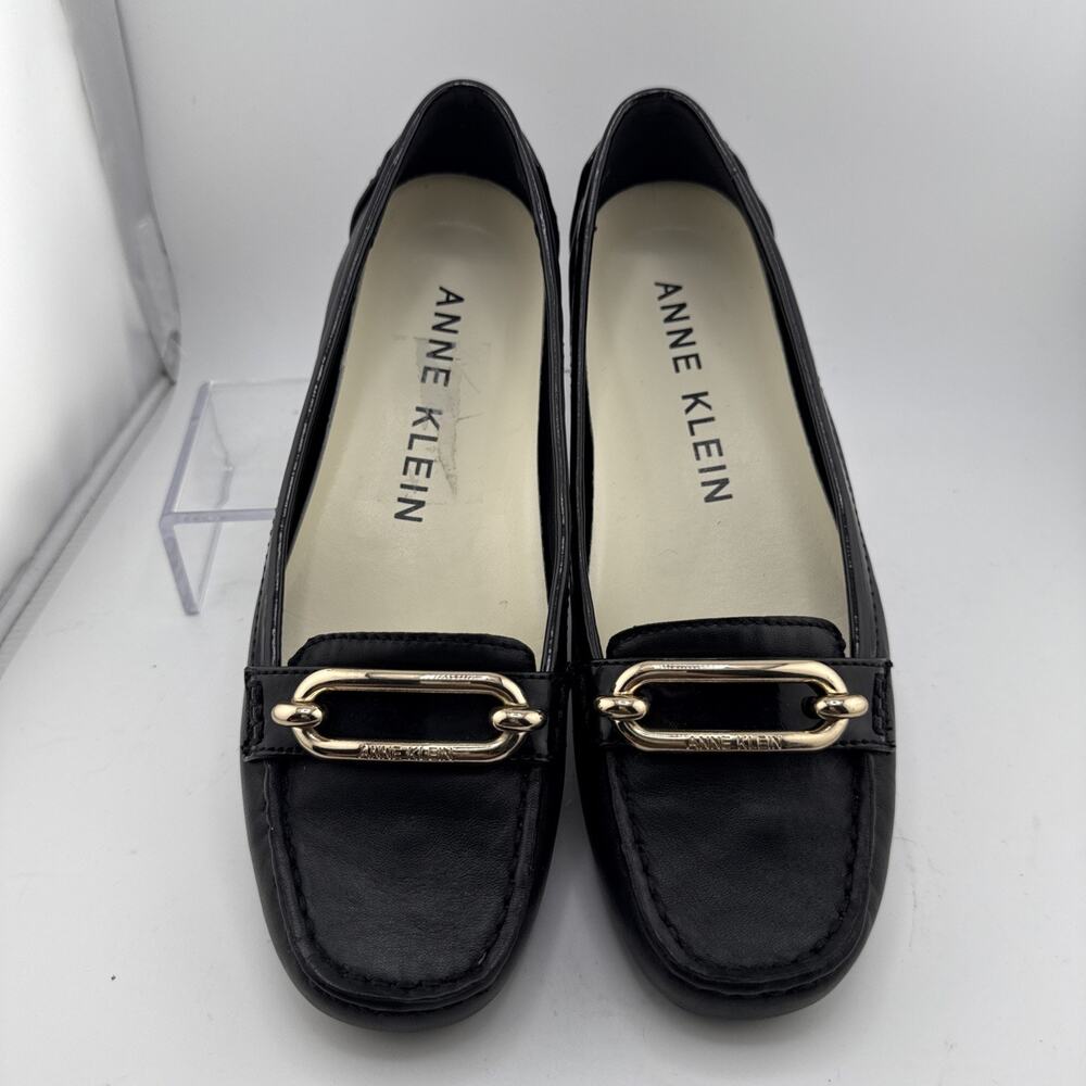 Anne Klein Women's Noris Black Leather Loafer‎ Flat Size 7.5 M NWB - Picture 4 of 11